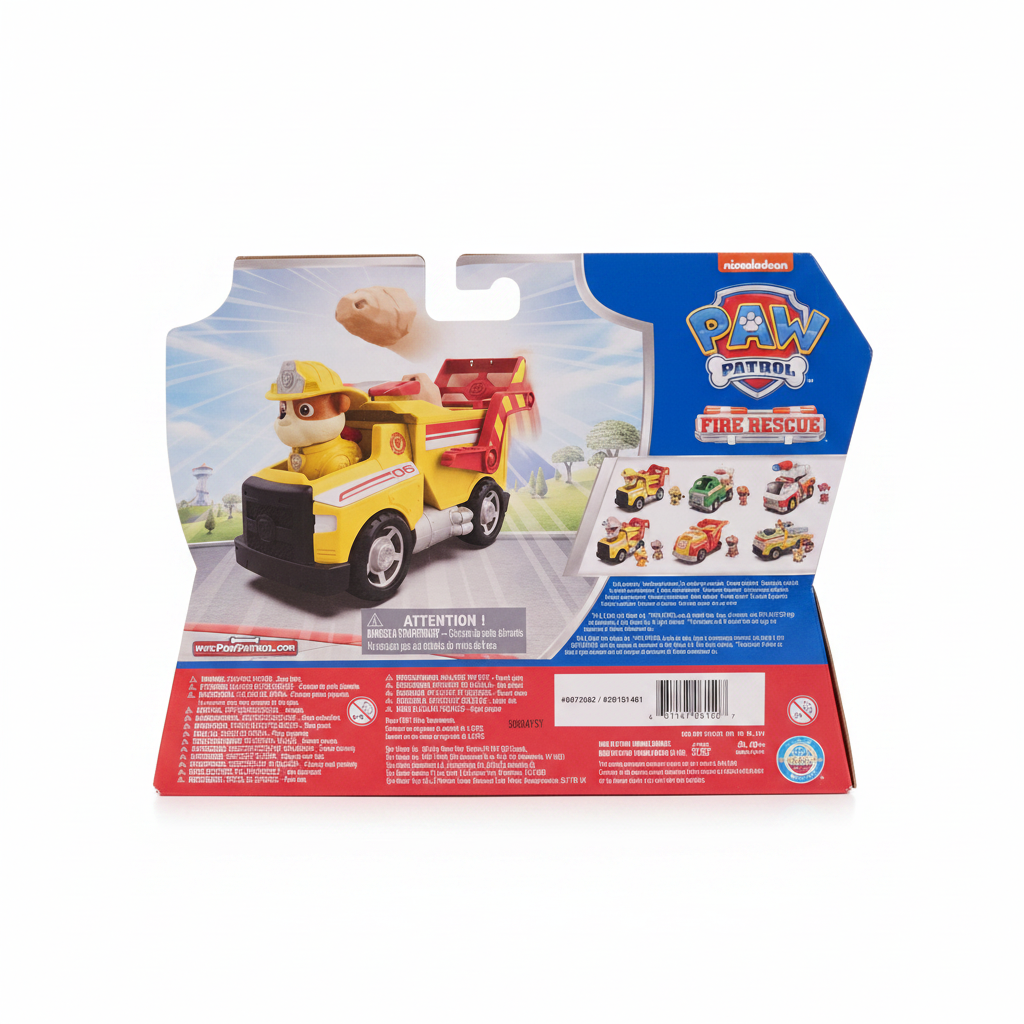 PAW Patrol Fire Rescue Rubble - Back