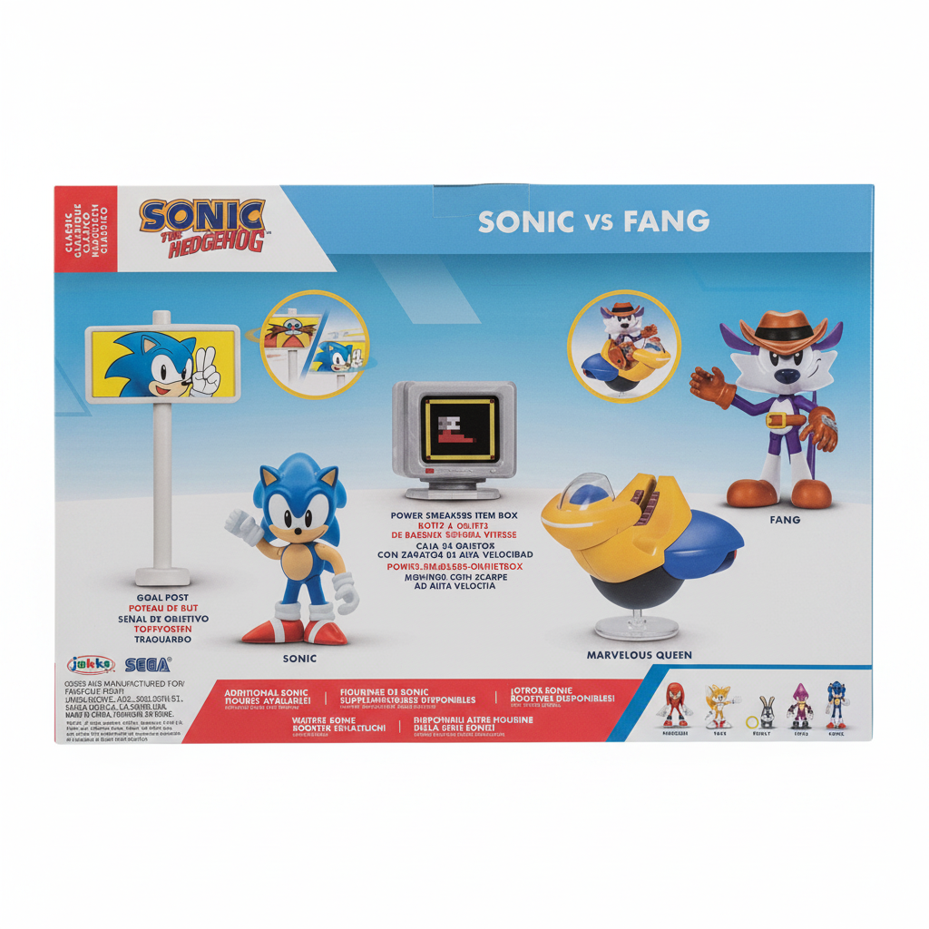 Sonic the Hedgehog: Sonic vs Fang Action Figure Set (Jakks Pacific)