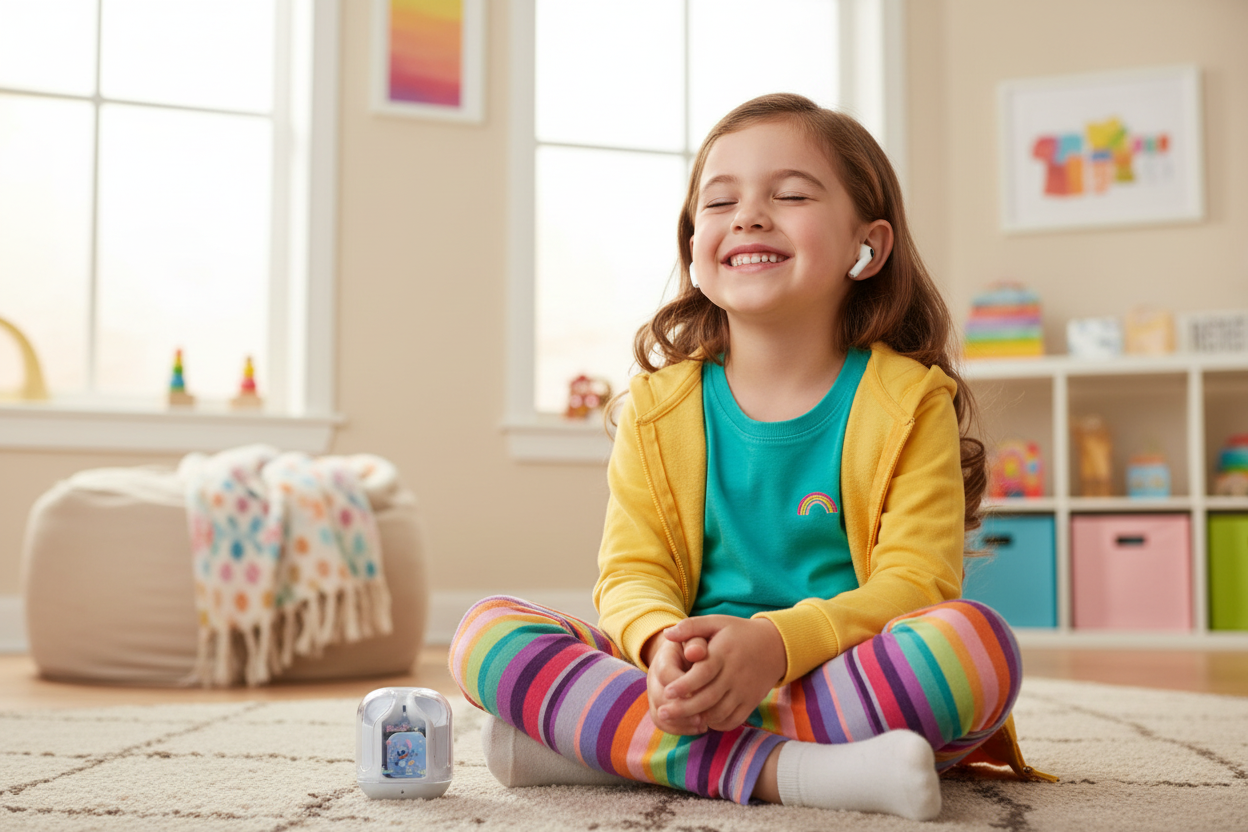 Stitch-Themed Smart Watch, Wireless Earbuds & Charging Case Set